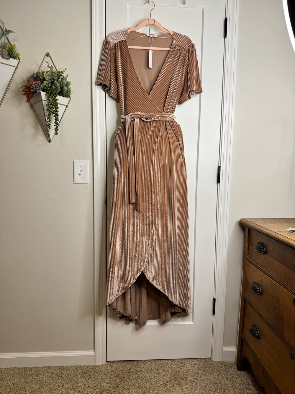 Baltic Born Maxi Mocha Wrap Dress